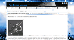 Desktop Screenshot of freeguitarlessons.ws